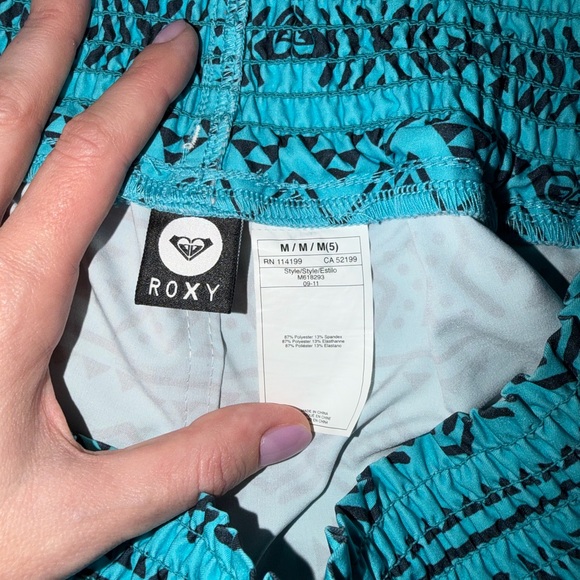 Roxy Teal and Black Patterned Board Shorts - Picture 5 of 5